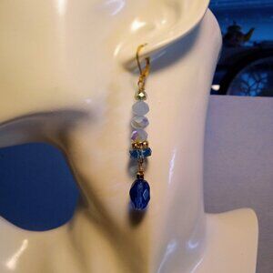 Blue Crystal Earrings